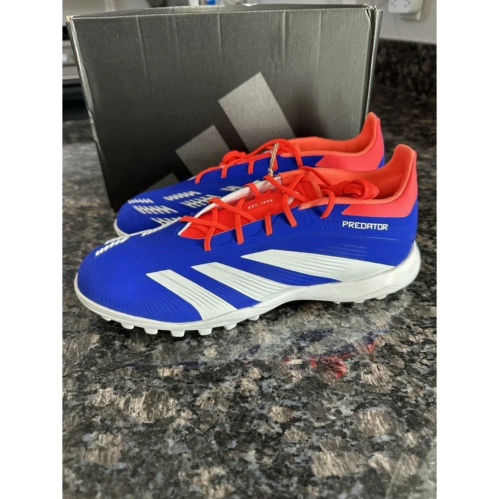 adidas Predator Elite TF Turf Boots Lucid Blue White IF6372‎ Men's Sz 7 Lady 8